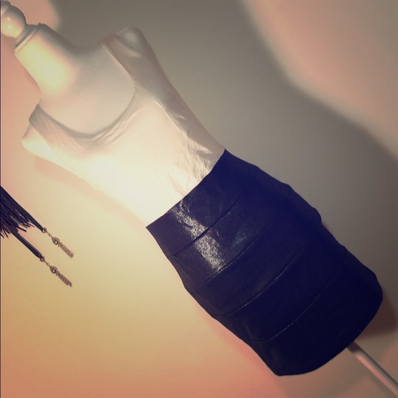 Twenty One black and white racer back tank dress - Picture 2 of 8